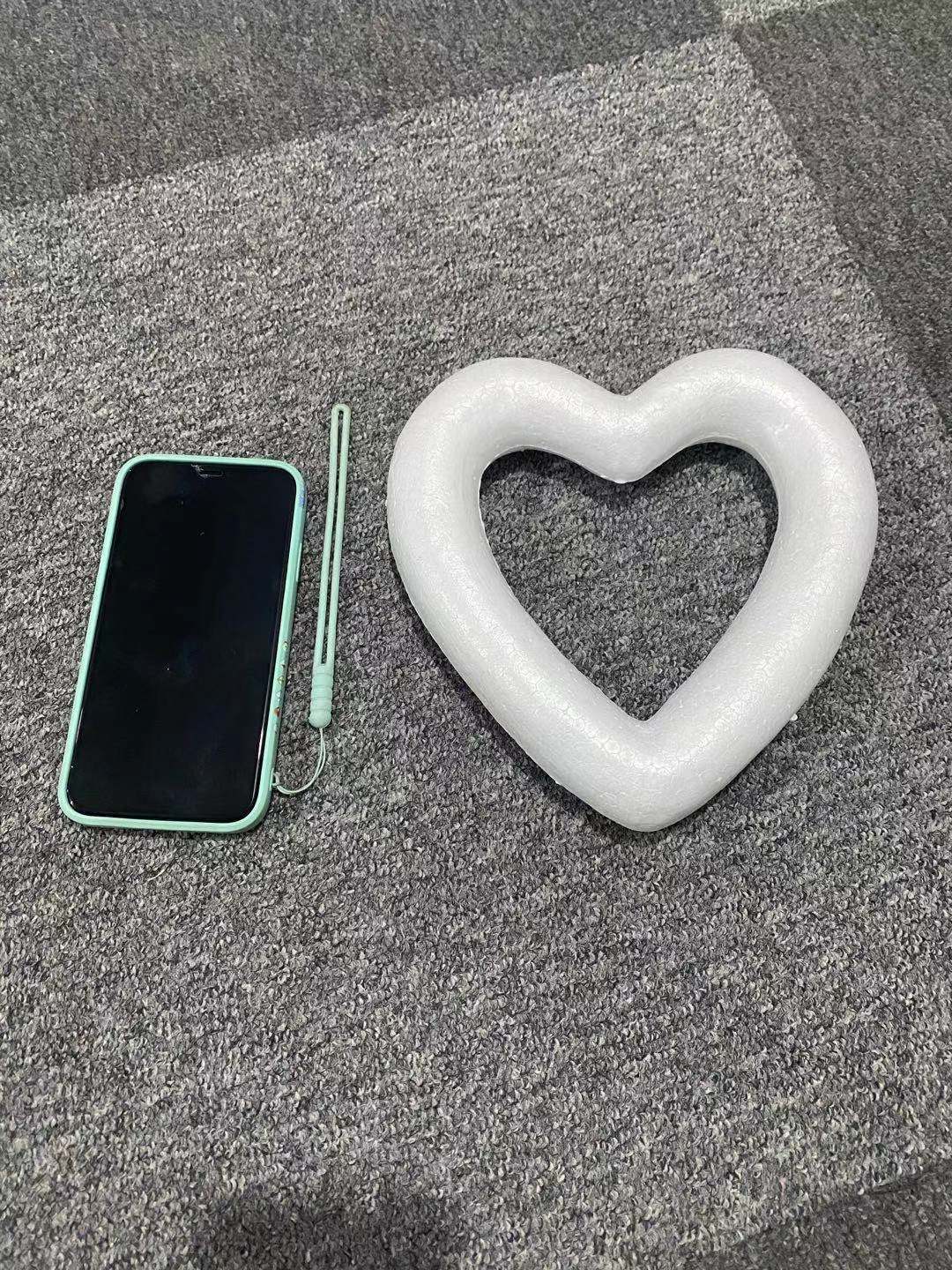 Ventas directas de la fábrica de gran tamaño paulilong espuma melocotón corazón sólido hueco amor boda decoración de jardín de infantes 30-75