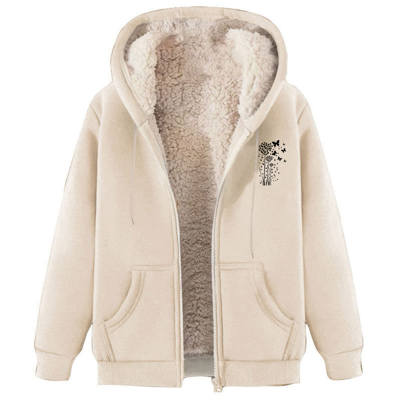 Autumn and Winter Cashmere Jacket Men's Fleece Men's Sweatshirt Black Top Hooded Cardigan Hooded Sweatshirt Wholesale