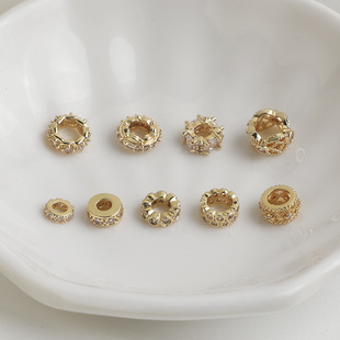 14K����ɫ�ʯ���܇݆�� �X݆�ʹ����朴������ diy�Ʒ���
