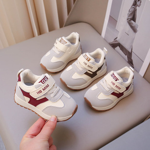 Spring and Autumn Baby Soft-soled Toddler Shoes 1-3 Years Old Boys' sneaker Female Infant Breathable Forrest Gump Shoes Spring