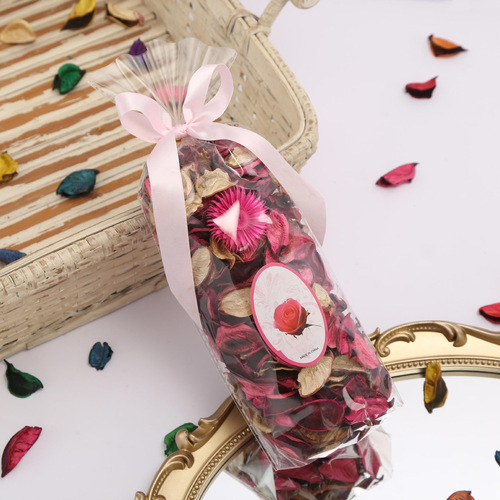 Factory direct supply of natural plant fragrance dried flower bags, wardrobe petal scented bag rose scent wardrobe incense wholesale