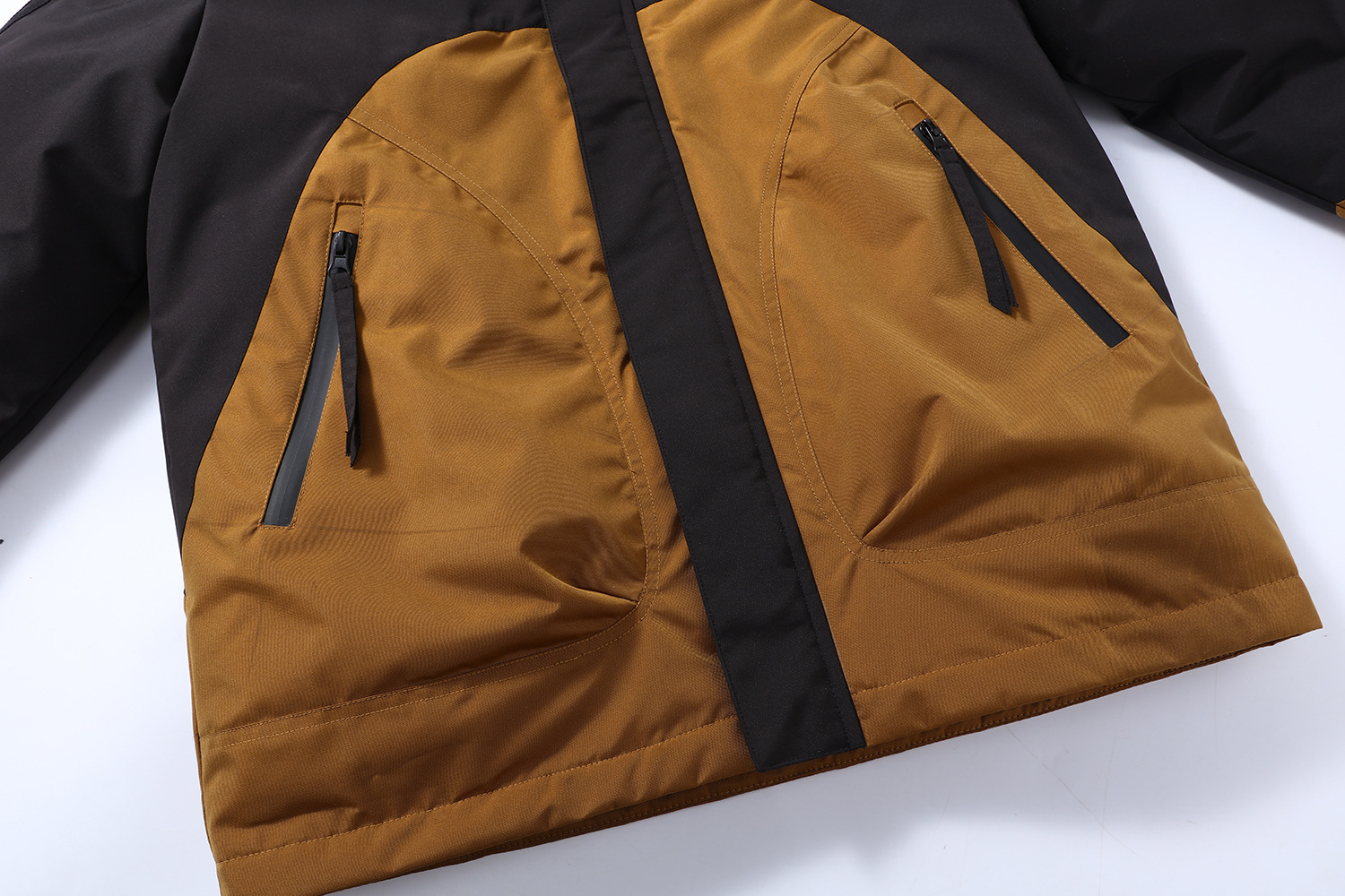 Men's Clothing cotton jacket fashion brand color matching hooded jacket workwear jacket outdoor jacket Silk cotton cotton jacket_voghion.com