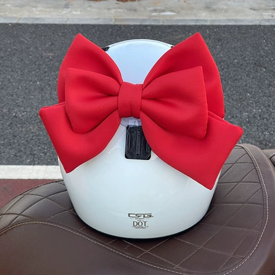 Laimeng senior sister helmet decoration big butterfly knot Net red female riding motorcycle accessories battery car helmet accessories cat ear