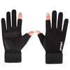 Gloves, winter men's keep warm climbing sports set, for running, increased thickness