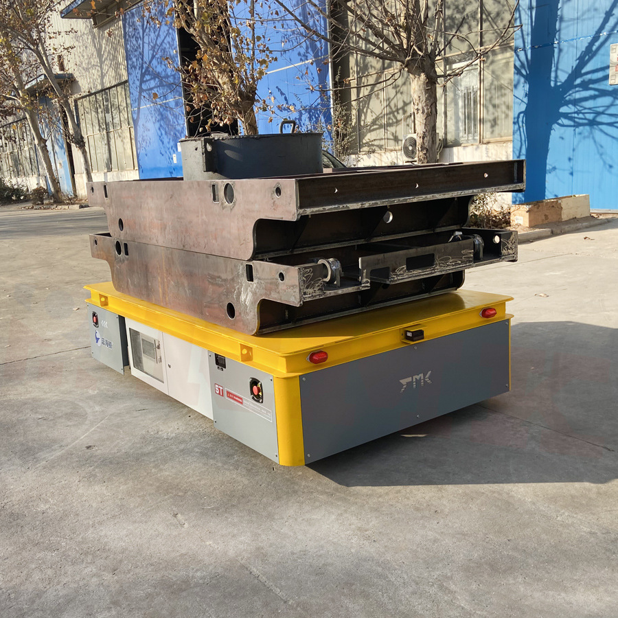 建筑钢材重型无轨平板车螺纹钢搬运平车工程施工转运车【睿迈科】