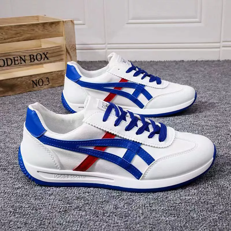 Мужская обувь 2025 осень новая маленькая белая обувь модная дышащая низкая банда мужская обувь A-Gump повседневная спортивная обувь холст