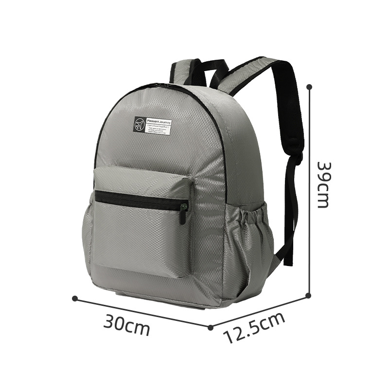 Runhui nueva mochila a cuadros de diamantes mochila plegable viaje ligero estudiante mochila mochila hombro femenino