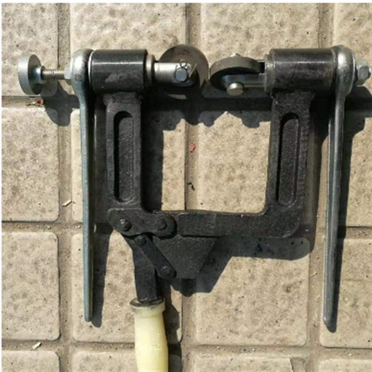 Ferrocarriles dobles máquina de rieles de acero dispositivo de curado ferroviario chanfer orbitales