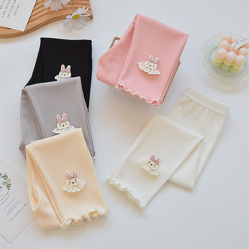 女童打底裤韩版春秋儿童女宝宝长裤小女孩外穿薄款精棉时尚裤子夏