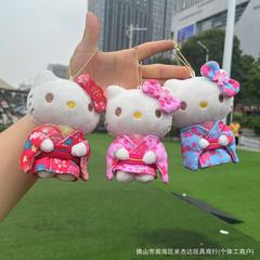 現物日系かわいいサンリオ桜着物シリーズKTぬいぐるみキーホルダーお嬢さんプレゼント
