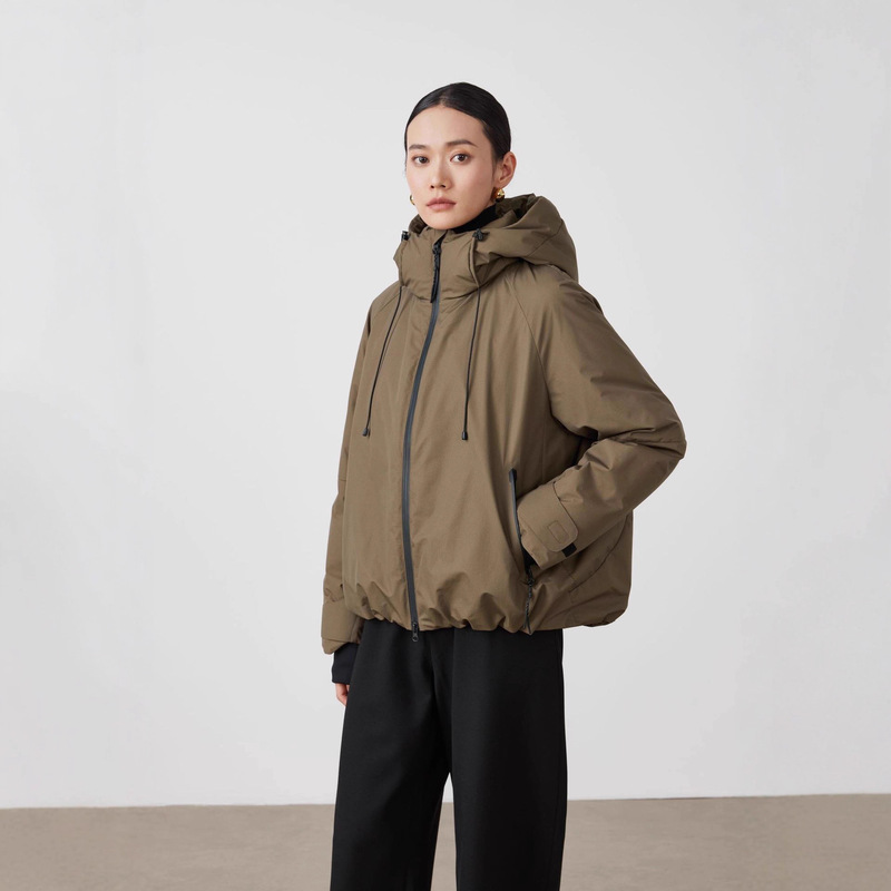 Winter New Style 90 White Goose down Light Outdoor Hooded down Jacket for Women, Winter Waterproof and Warm down Jacket Coat