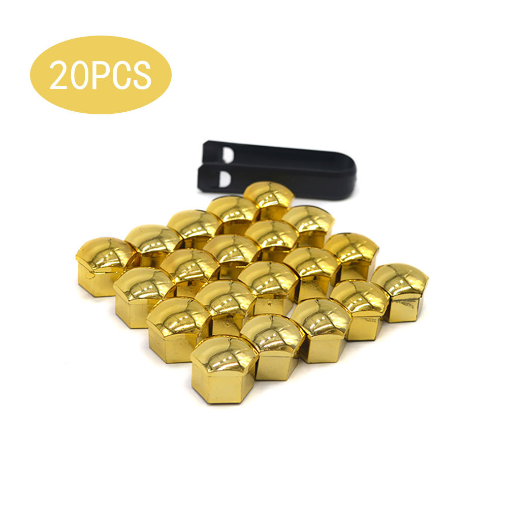 17mm 19mm 21mm universal del neumático de coche tapón rosca cubo decorativo plástico tuerca cubierta protectora