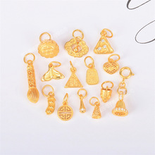 新品批发S925银饰配件挂件吊坠diy饰品配件珠宝配饰串珠项链挂饰