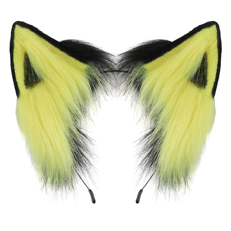 Simulación orejas de gato lindo peluche cos gato horquilla Lolita tocado bestia oído gato Comisión