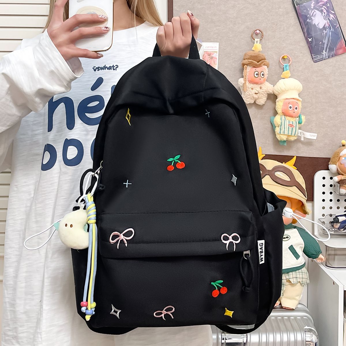 2026 Summer School Bag for Female Junior High School Students, Niche Ins Style, Large Capacity Backpack, Japanese Style Travel Backpack for College Students