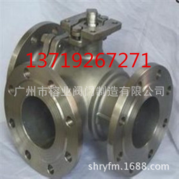Q14F-16P 304L不锈钢三通球阀Q15F-25P316L不锈钢三通球阀321