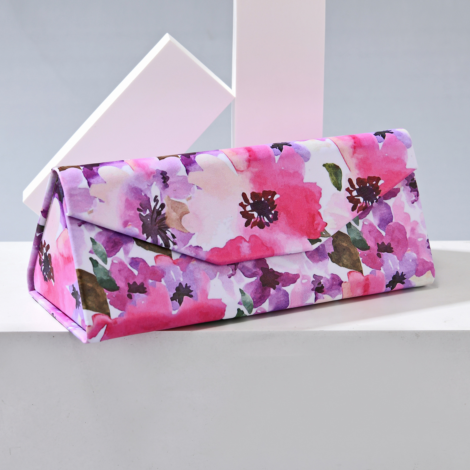 Unisex Gender Chinoiserie Colorful PU Unisex Glasses Case