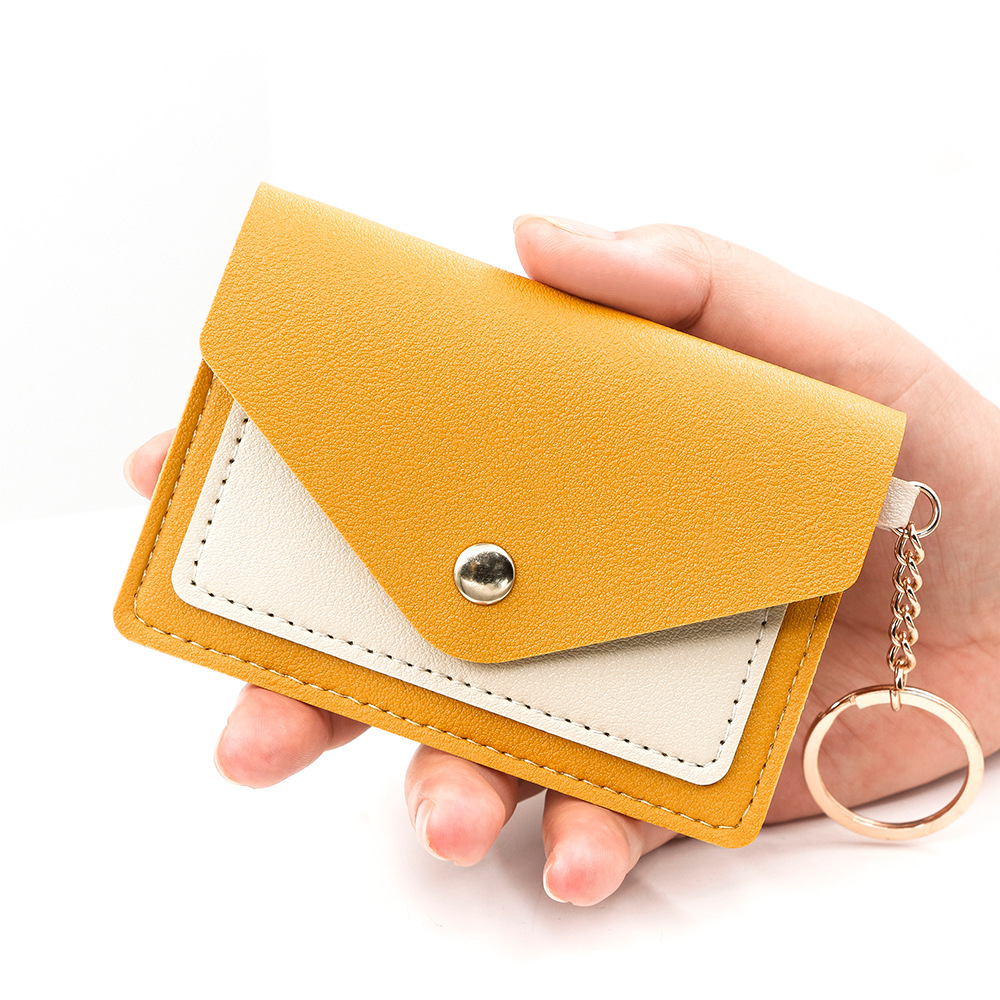 Nuevo nicho simple sobre bolsas de tarjetas creativas de color caramelo tarjeta de estudiantes bolsas de cambio tarjeta de tarjeta de identificación cubierta