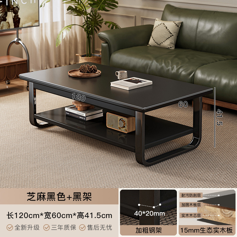 Mesa de café sala de estar hogar pequeño apartamento simple moderno creativo mesa de té de doble capa sofá lado mesa cuadrada simple mesa pequeña