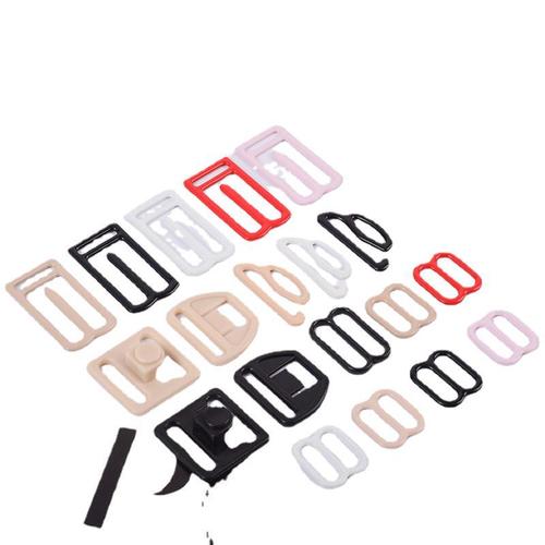 Bra accessories shoulder strap accessories non-slip buckle mommy breastfeeding buckle trapezoidal 9-character hook 089 adjustment buckle covered with rubber buckle