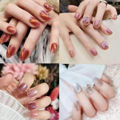 貓眼系列光療甲個性時尚網紅暢銷款美甲成品假指甲貼片工廠批發