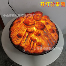 中式婚庆道具仿真碳搬家仪式开业庆典电子火盆壁炉芯装饰假火摆件