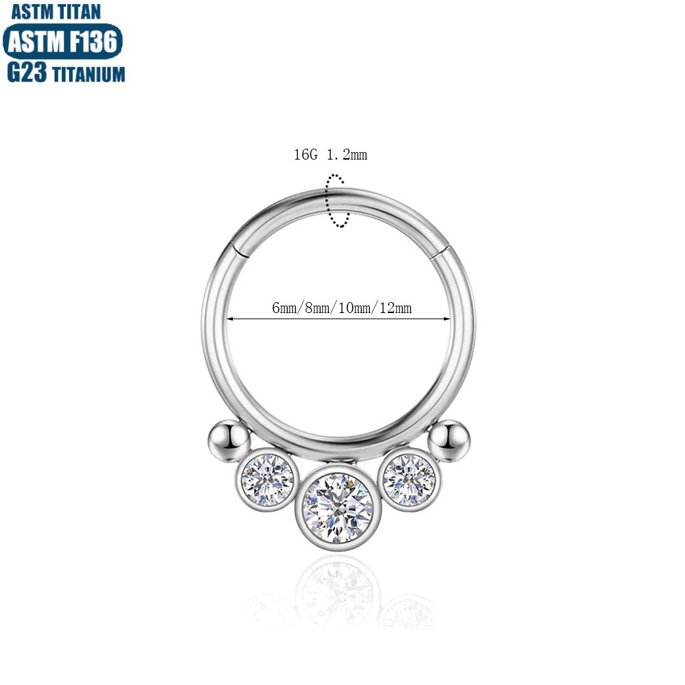 Pointed titanium steel lip stud product view