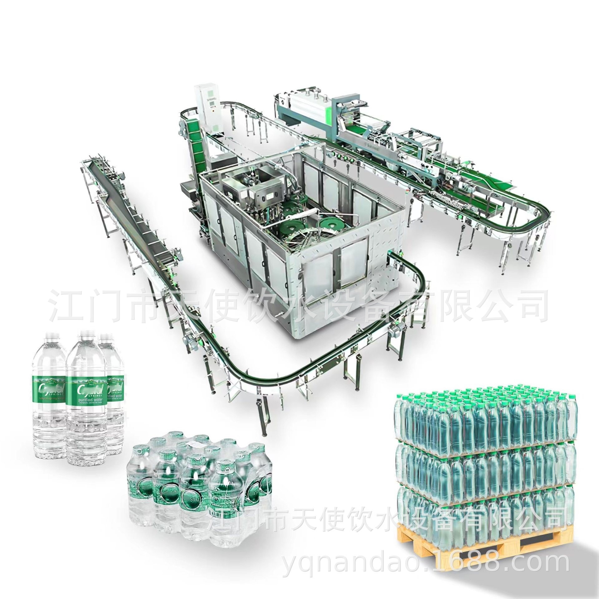 全自动小瓶纯净水灌装生产线瓶装水桶装水生产线设备矿泉水灌装机