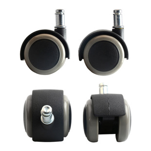 Wheel Universal Wheel Polyurethane Circlip Rod Flat Wire Tooth 2inch Silent Wheel Pu Edge Light Swivel Chair Caster