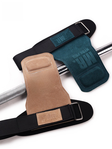 PROSUPPS Protective Palm Men and Women Fitness Assistance Belt Gym Hard Pull Heed Strength Training Cowhide Protective Palm 