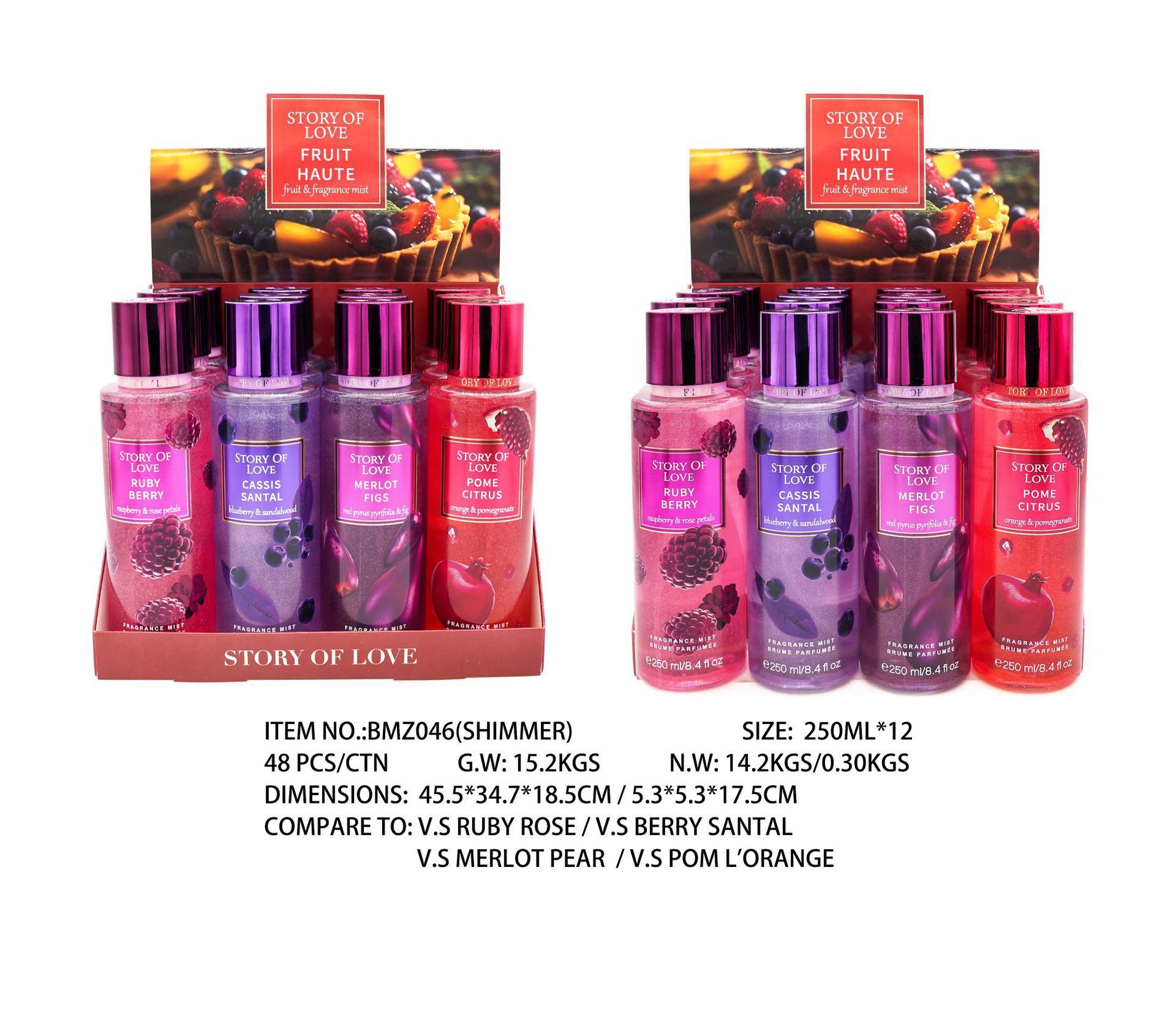 Perfume para mujeres 250ml spray corporal comercio exterior sudeste asiático sudamericano fragrancia para hombres estand paquete de muestra especial image 51