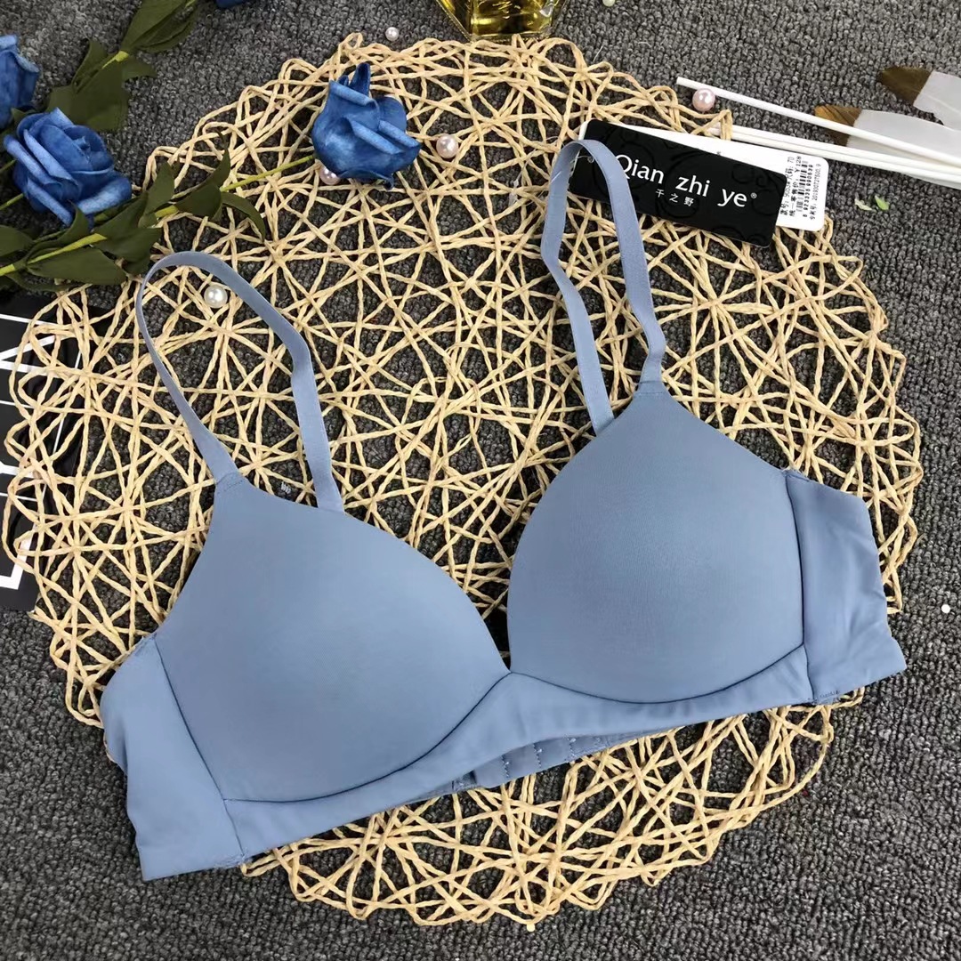 Filipinas Malasia ropa interior brillante sexy sujetador inalámbrico pecho contrayendo sujetador anti-flacidez al por mayor