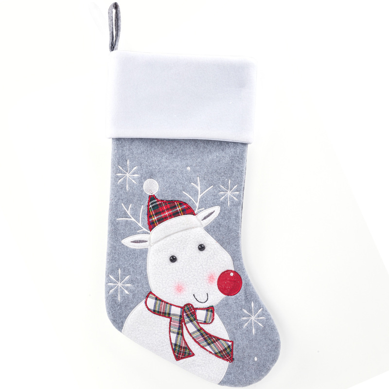 クリスマス靴下プレゼント袋新品立体雪だるまクリスマス靴下クリスマスプレゼント祝日キャンディー袋プレゼント靴下装飾|undefined