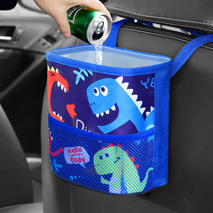 Creative cartoon car trash can hanging seat back storage box car garbage bag storage box
