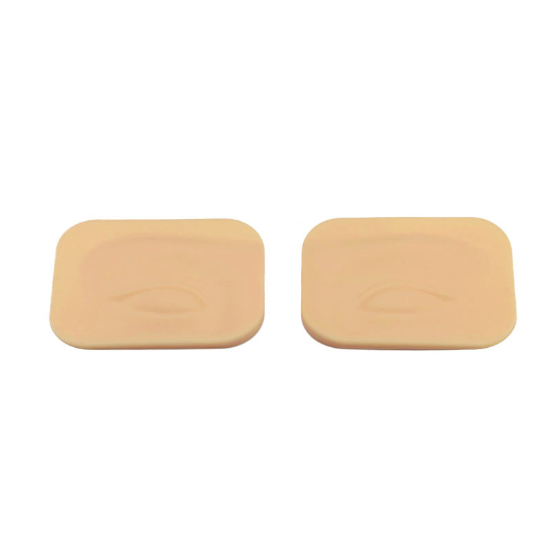 Silicone three dimensional module, skin for tattoo practice for eyelids