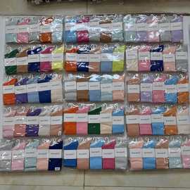 女士春秋新款长筒运动袜 纯色透气糖果色学生女潮袜 辽源坤澳批发