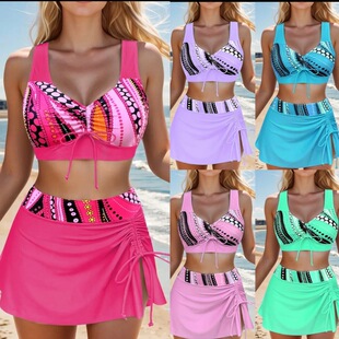 Cross-border New Split Swimsuit Women's Slim Sexy Backless Bikini High-end Cross Bikini Swimsuit
