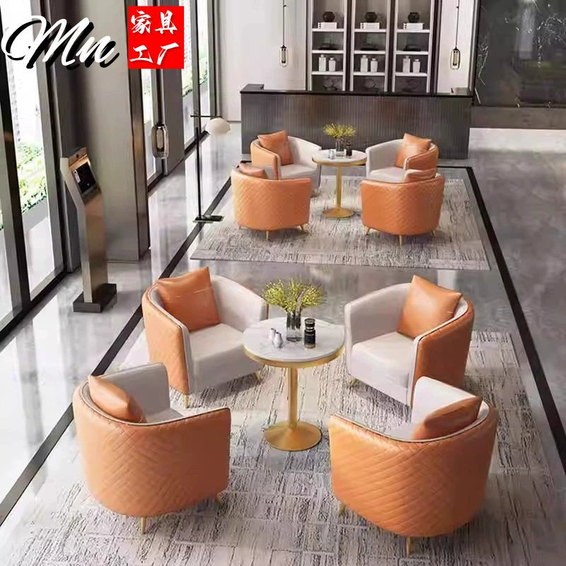 Интернет-знаменитости, диван для отдыха, кресло, офис продаж, легкий роскошный стол для переговоров и стул, простой салон красоты, зона ресепшн