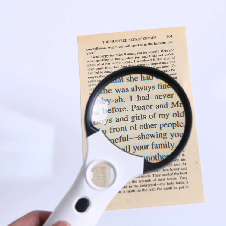 Фабрика прямой двойной множественный ручной с лампой детектора денег ювелирные изделия для чтения Нефритовое старинное увеличительное стекло