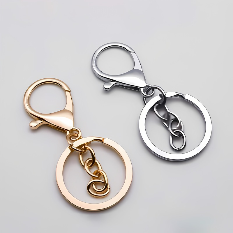 3 ピースロブスタークラスプ金属キーホルダーアクセサリーペンダントバックル diy おもちゃ人形キーホルダークリエイティブ手作り|undefined