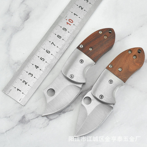 Mini Outdoor Small Knife Camping Folding Knife Stainless Steel Fruit Knife Portable EDC Small Folding Knife Unboxing Express Knife