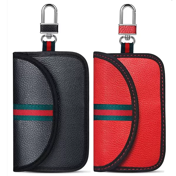 2024 new factory direct RFID car shielding key case environmental protection leather high-end anti-magnetic anti-theft card case