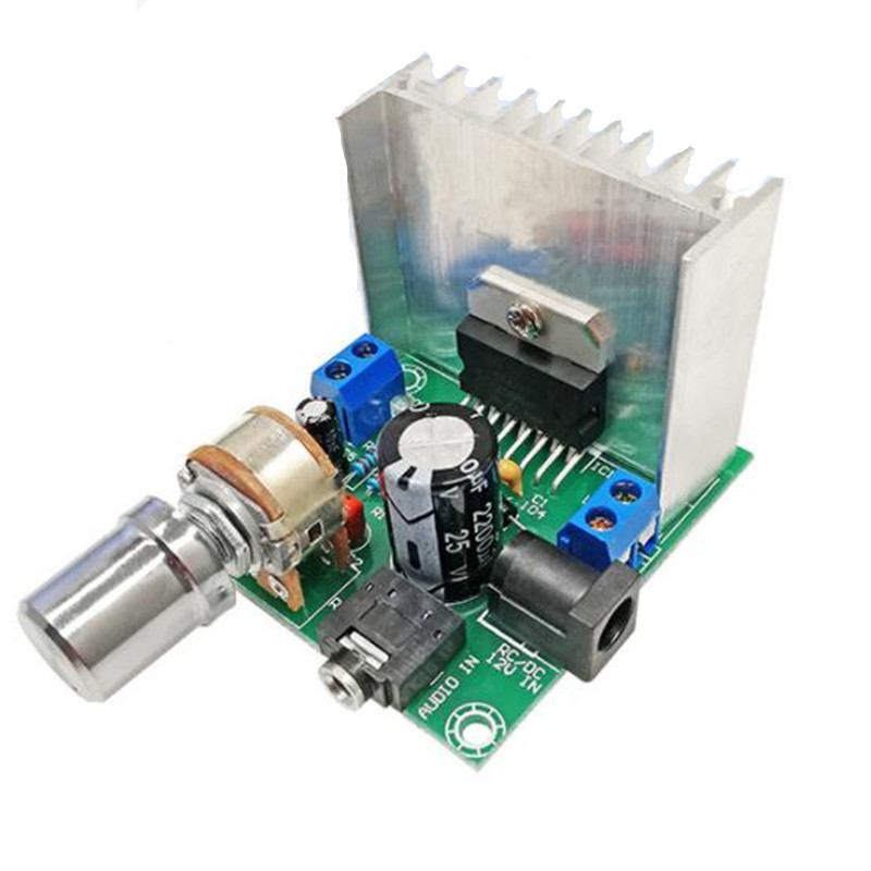 (A板) TDA7297数字功放板2.0双声道15W*2无噪音12V音箱