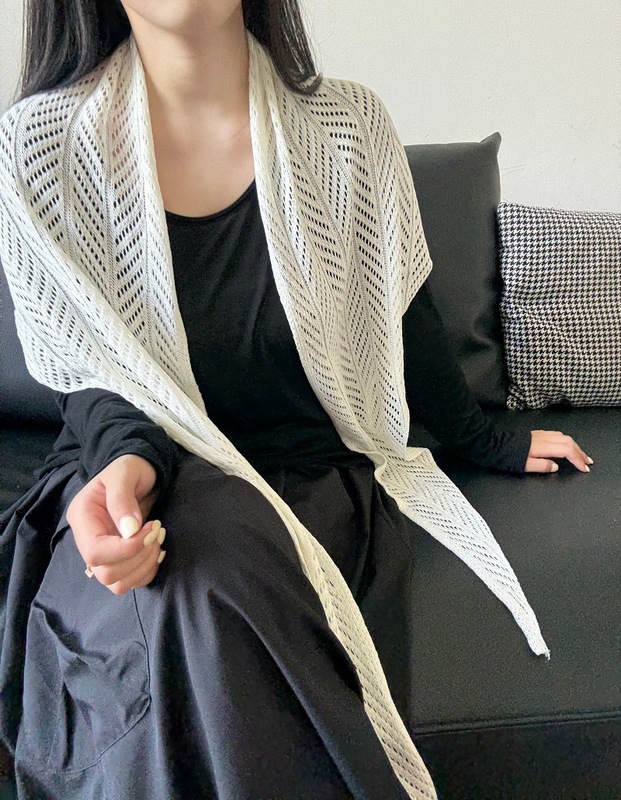 自制冰丝针织披肩镂空三角巾女夏季麻感披肩罩衫防晒空调围巾批发|undefined