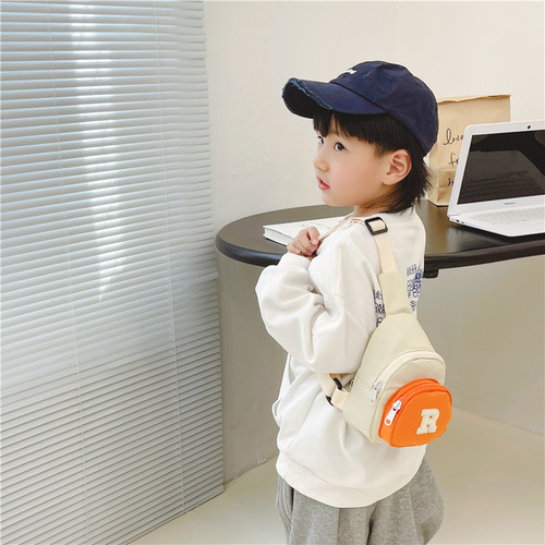 Cartoon Kids Bag Korean Version Children's Chest Bag for Boys and Girls Fashion Single Shoulder Crossbody Bag Cute Cartoon Mobile Phone Wallet