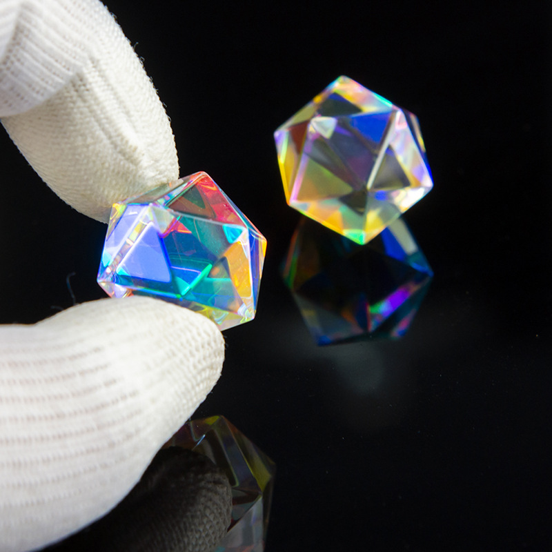 Sun Catcher luz cubo color prisma 14 superficie cuerpo 20 multi-superficie sol mano-llenado Aurora Nuevo regalo exótico