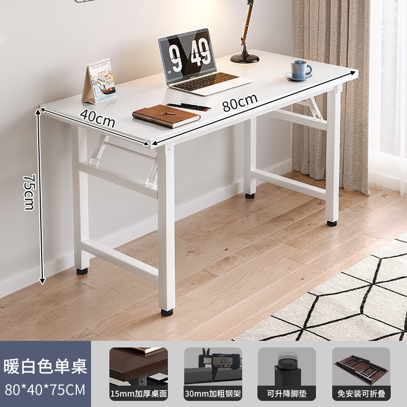 Mesa plegable para comer, dormitorio de alquiler, escritorio para computadora, escritorio para niña, escritorio plegable para hogar, escritorio de aprendizaje simple