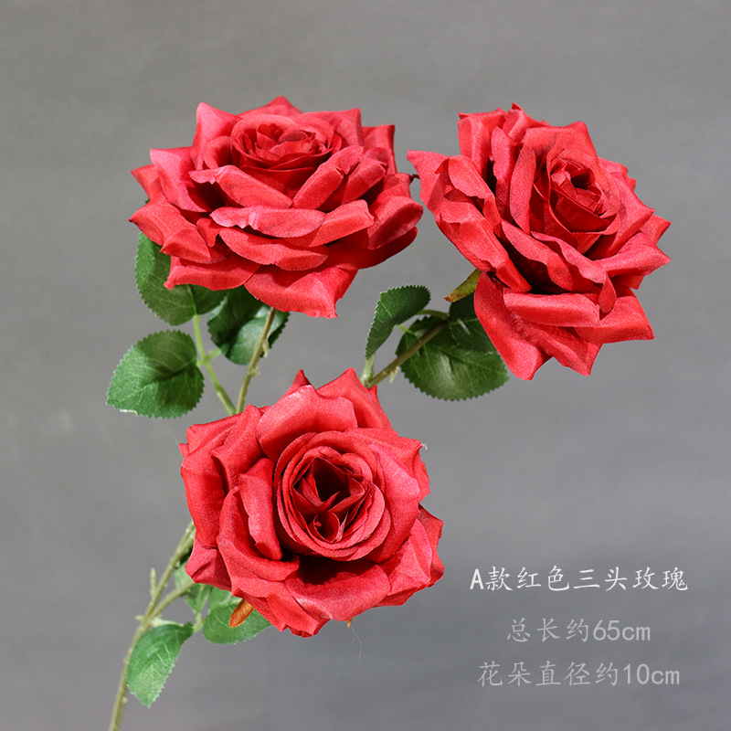 A형 붉은 삼두장미 1개