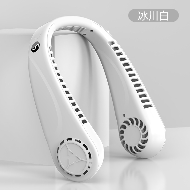 ディザトーン同金五段デジタル表示首ファン学生屋外スポーツポータブルusbミニ首付き小ファン|undefined
