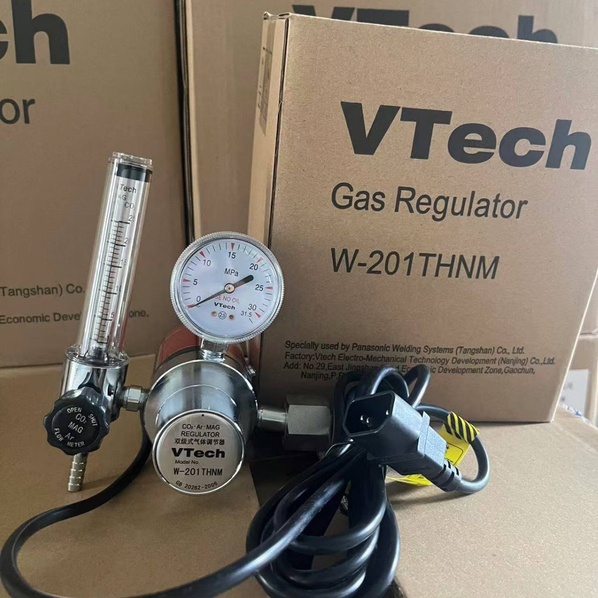 松下三芯插头气表W-201THNM松下双极式气体调节器W-201T